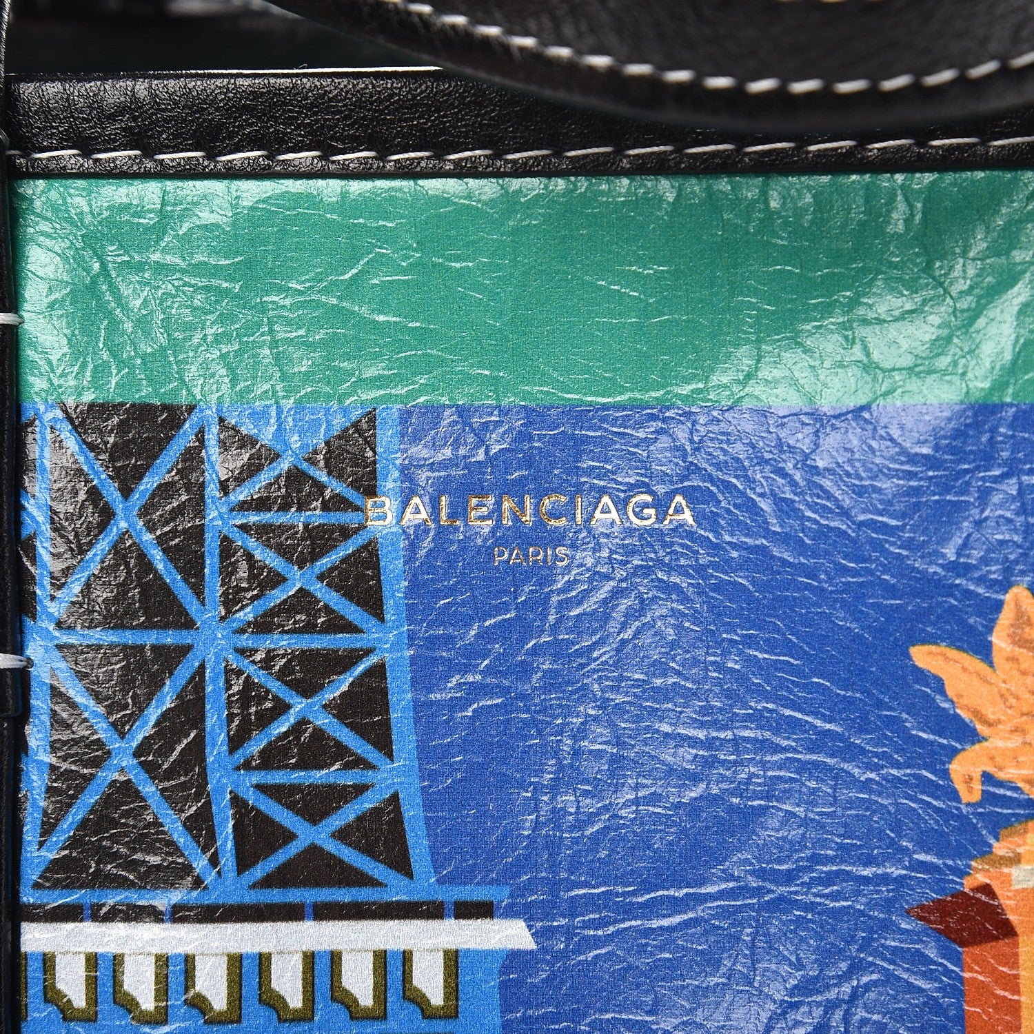 Balenciaga Agneau Arena Paris Print S Bazar Shopper Tote 7 of 9