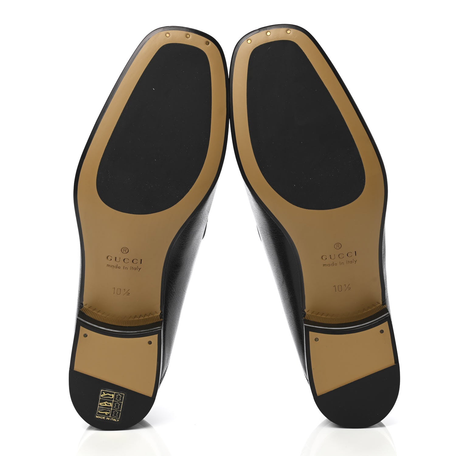 Gucci Goatskin Mens Horsebit Loafers 10.5 Black 5 of 10
