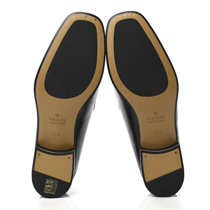 Gucci Goatskin Mens Horsebit Loafers 10.5 Black 5 of 10