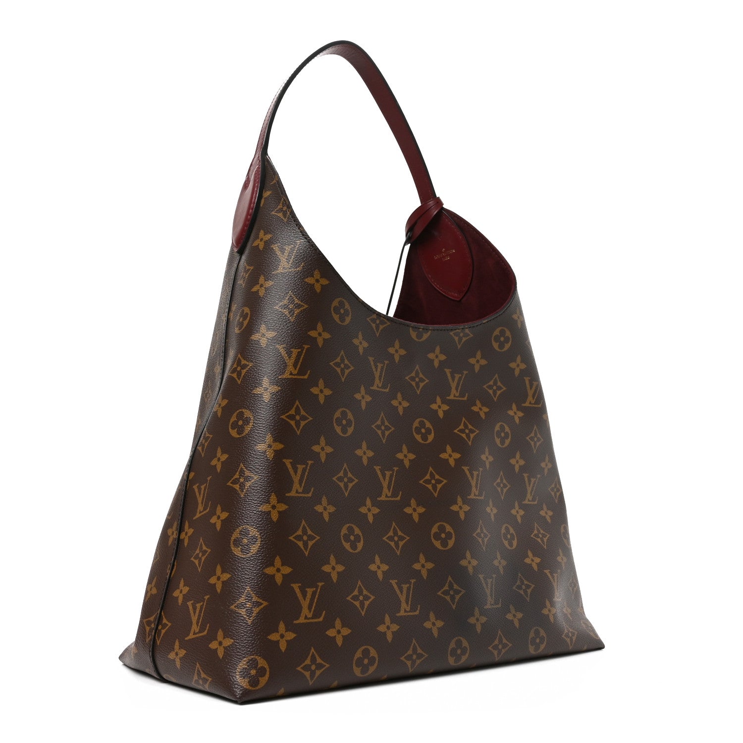 Louis Vuitton Monogram Flower Hobo Bordeaux 3 of 9