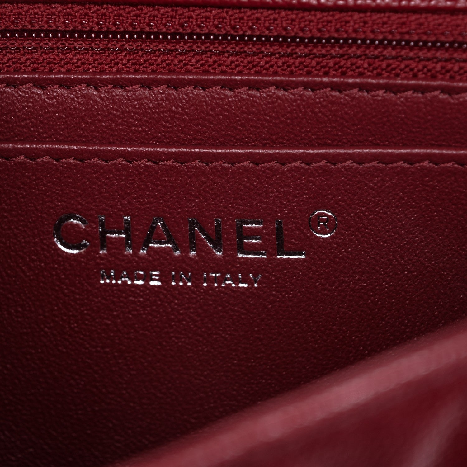 Chanel Caviar Quilted Mini Rectangular Flap Red 6 of 7