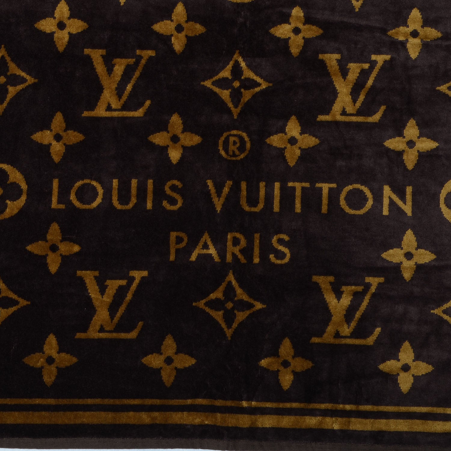 Louis Vuitton Cotton Monogram Classic Beach Towel Brown 5 of 5
