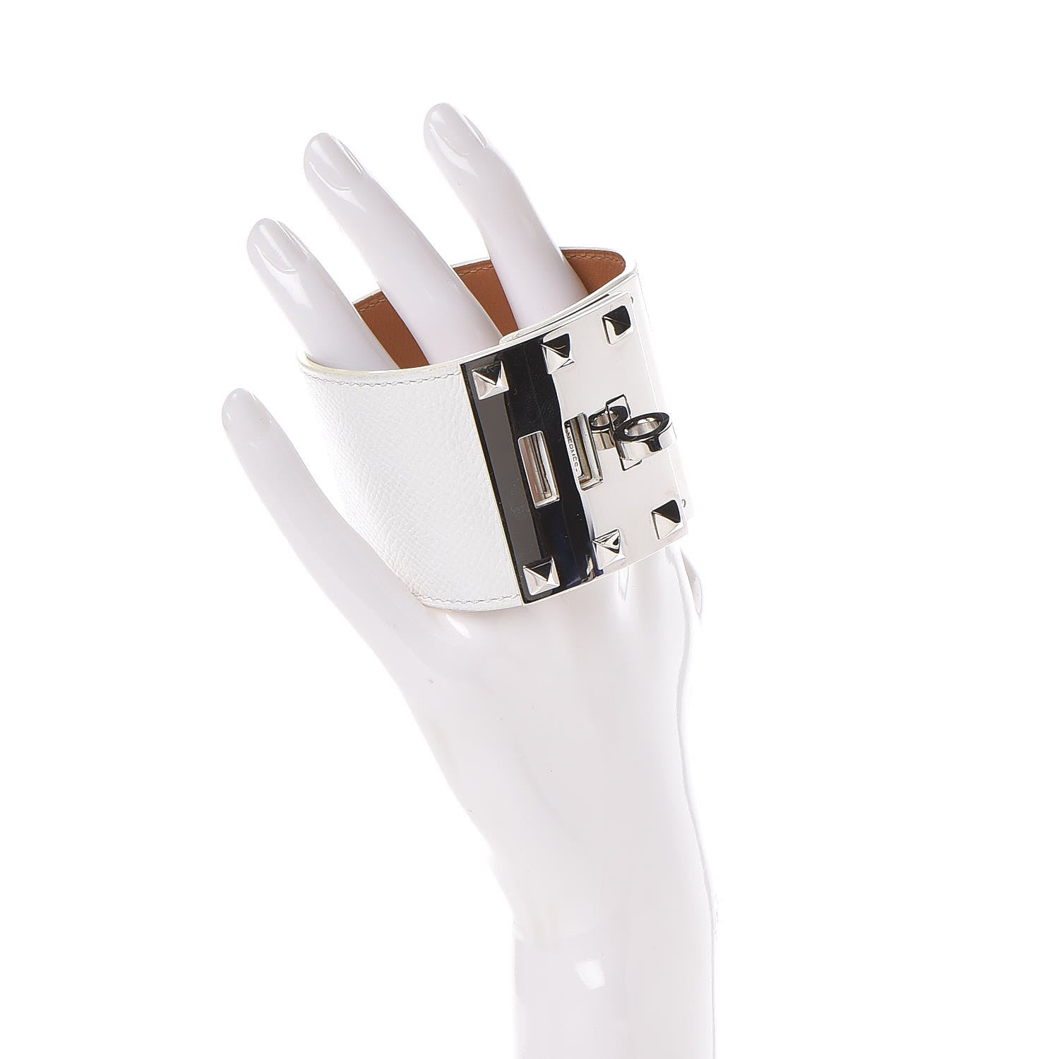 Hermes Epsom Extreme Kelly Bracelet S White 2 of 5