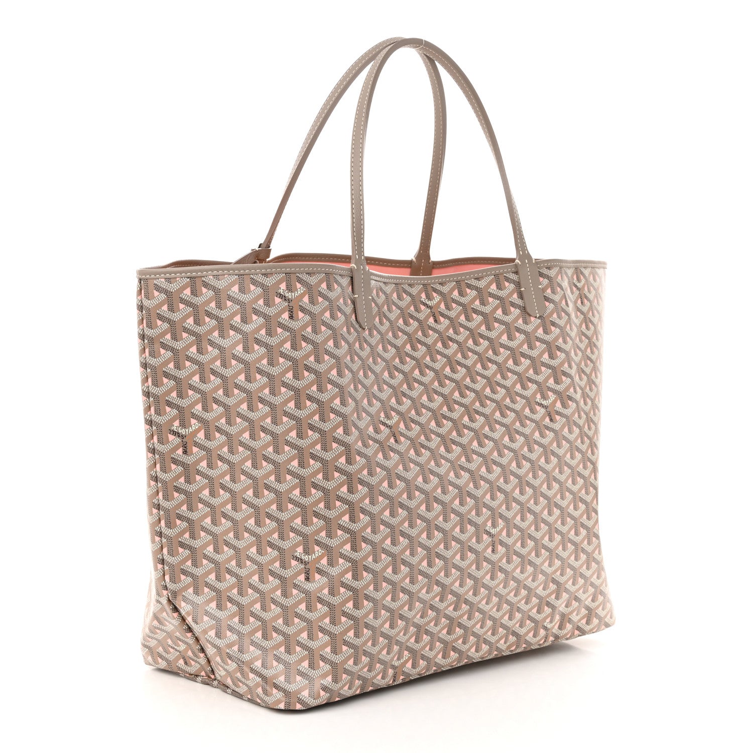Goyard Goyardine Saint Louis Claire Voie GM Grege Powder Pink 3 of 10