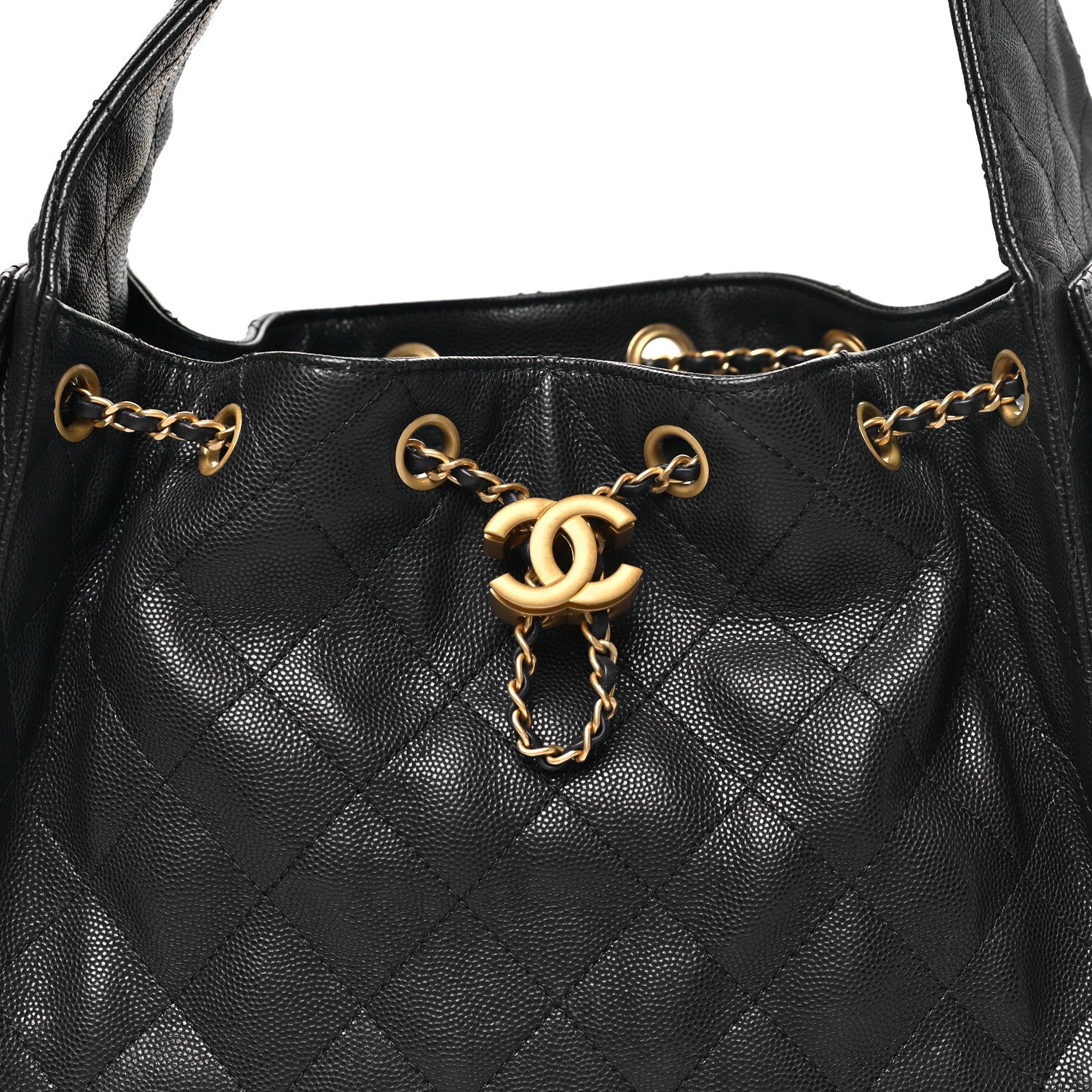 Chanel Caviar Quilted Small Chanel 25 Handbag Dark Navy 8 of 11