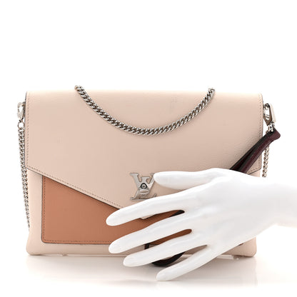 Louis Vuitton Soft Calfskin My Lockme Pochette Rose Silk Quartz 2 of 10