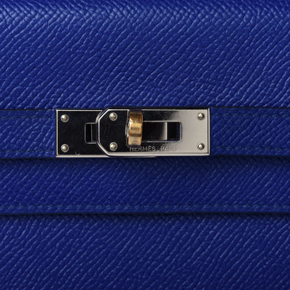 Hermes Epsom Kelly Longue Wallet Bleu Electrique 4 of 4
