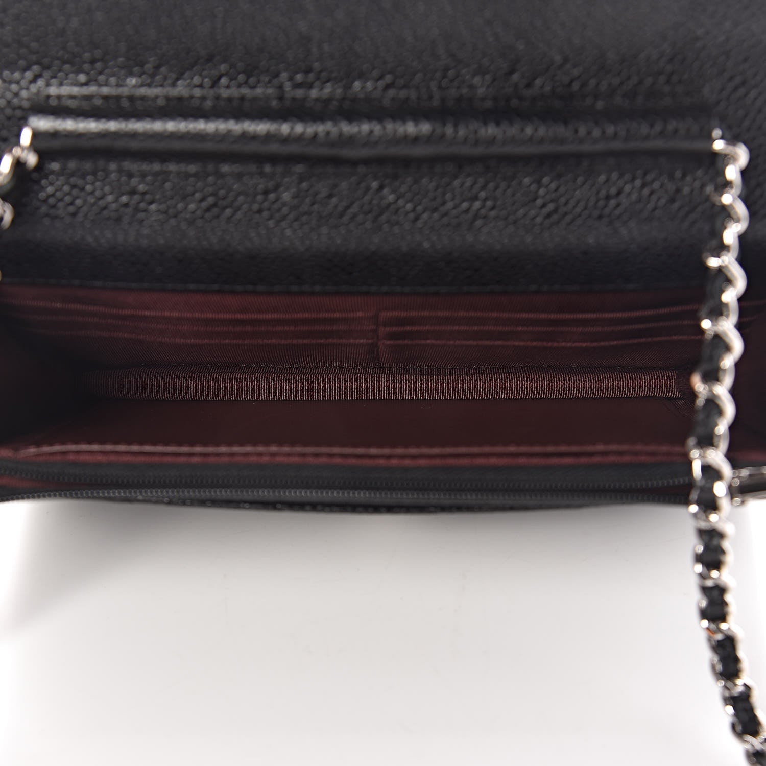 Chanel Caviar Quilted Wallet On Chain WOC Black 8 of 12