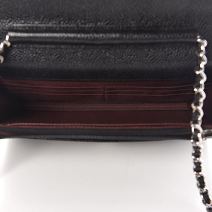 Chanel Caviar Quilted Wallet On Chain WOC Black 8 of 12