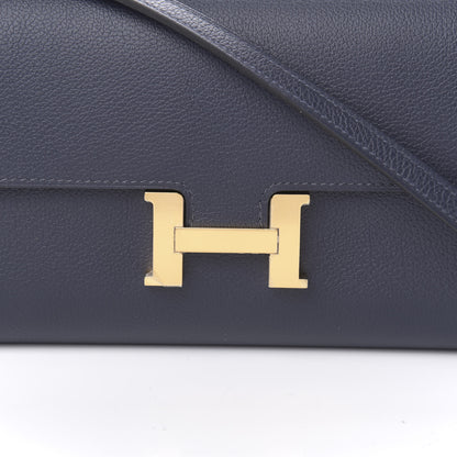 Hermes Evercolor Constance Wallet To Go Bleu Nuit 9 of 10