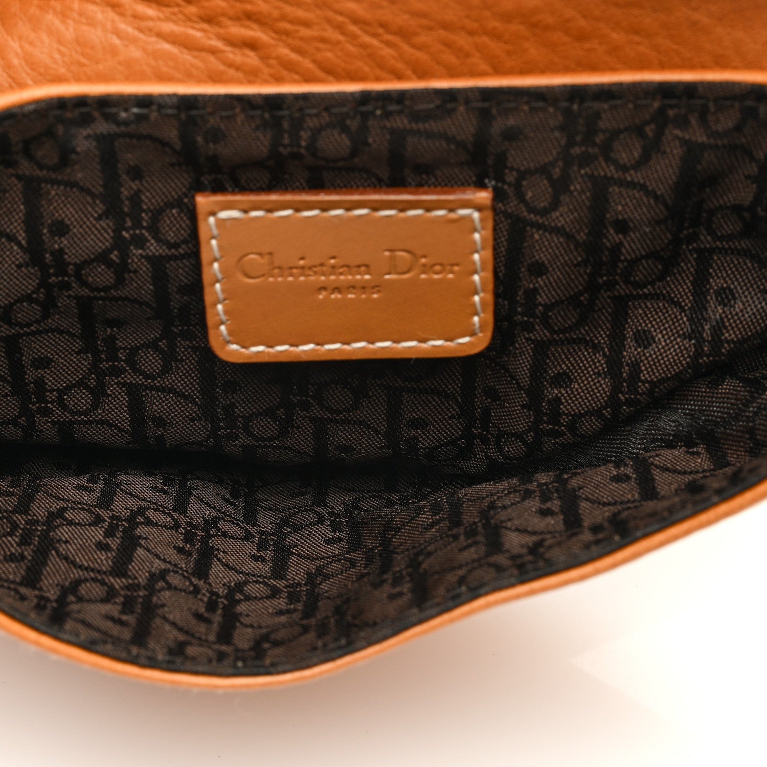 Christian Dior Calfskin Saddle Belt Bag Tan 5 of 10