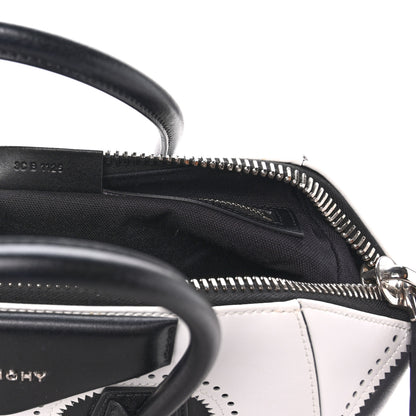 Givenchy Calfskin Brogue Medium Antigona Black White 7 of 10