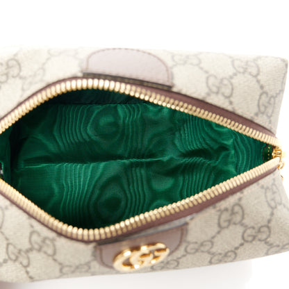 Gucci Soft GG Supreme Monogram Calfskin Medium Ophidia Cosmetic Case Beige Ebony New Acero 5 of 9