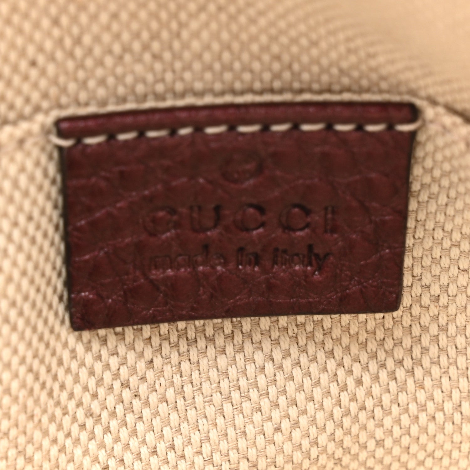 Gucci Metallic Pebbled Calfskin Mini Soho Chain Bag Purple 6 of 10