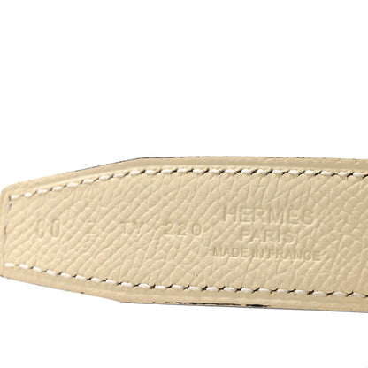Hermes Swift Epsom 24mm Belt Strap 80 32 Craie Biscuit 5 of 6