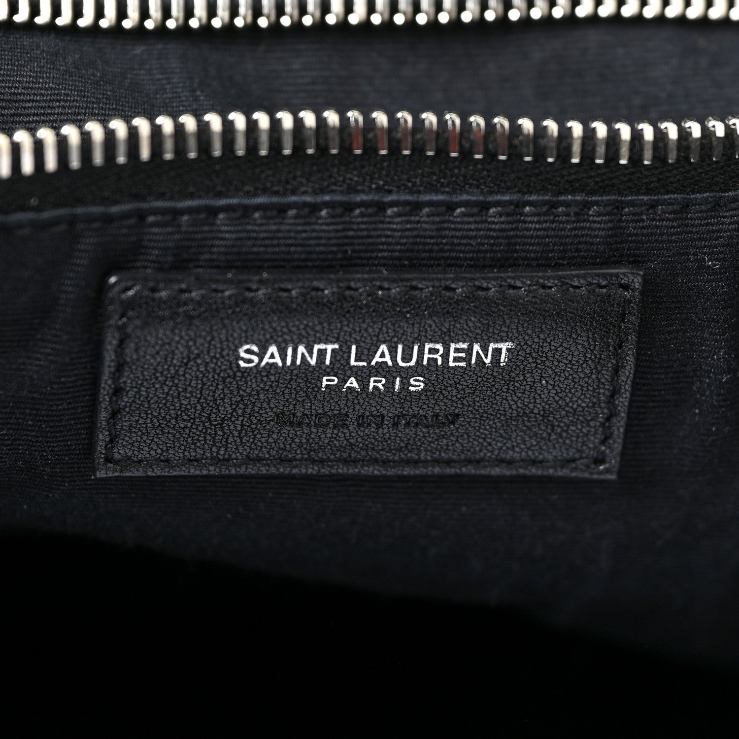 Saint Laurent Raffia Linen Calfskin Rive Gauche Tote Black 6 of 18