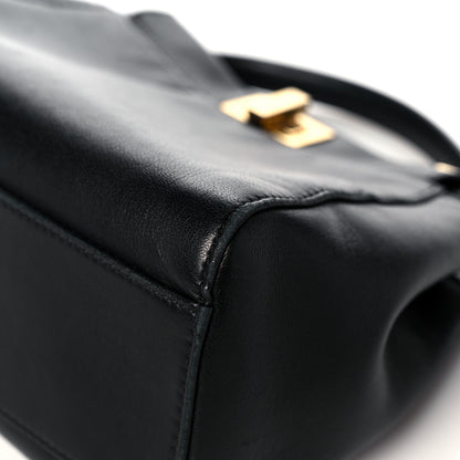 Fendi Nappa Mini Peekaboo Iconic Satchel Black 8 of 13