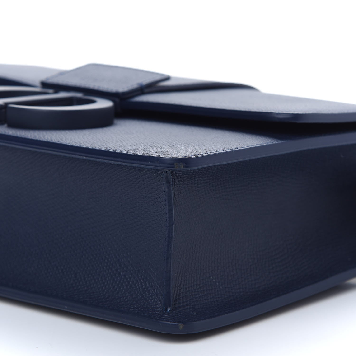 Christian Dior Ultra Matte Grained Calfskin 30 Montaigne Flap Bag Navy 6 of 8