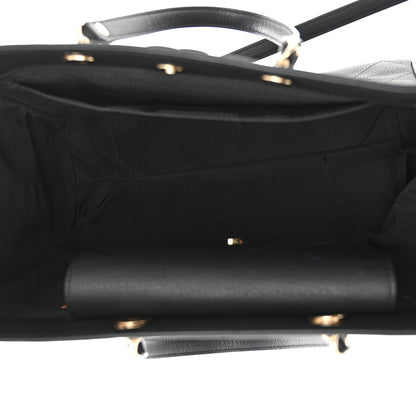 Chanel Bullskin Stitched Medium Shopping Bag Black 5 of 11