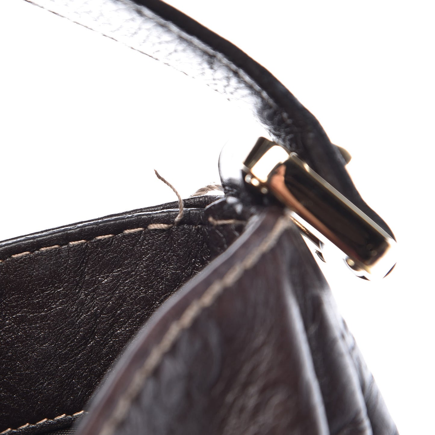 Guccissima Large New Ladies Web Hobo Dark Brown