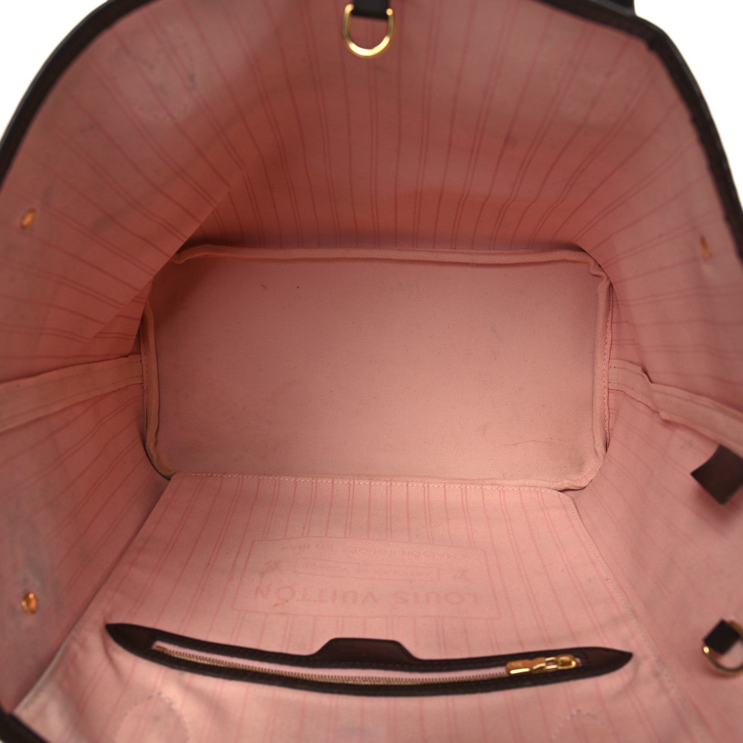 Louis Vuitton Damier Ebene Neo Neverfull MM Rose Ballerine 6 of 11