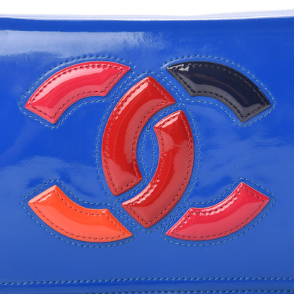 Chanel Vinyl Lipstick Wallet On Chain WOC Dark Blue 14 of 18