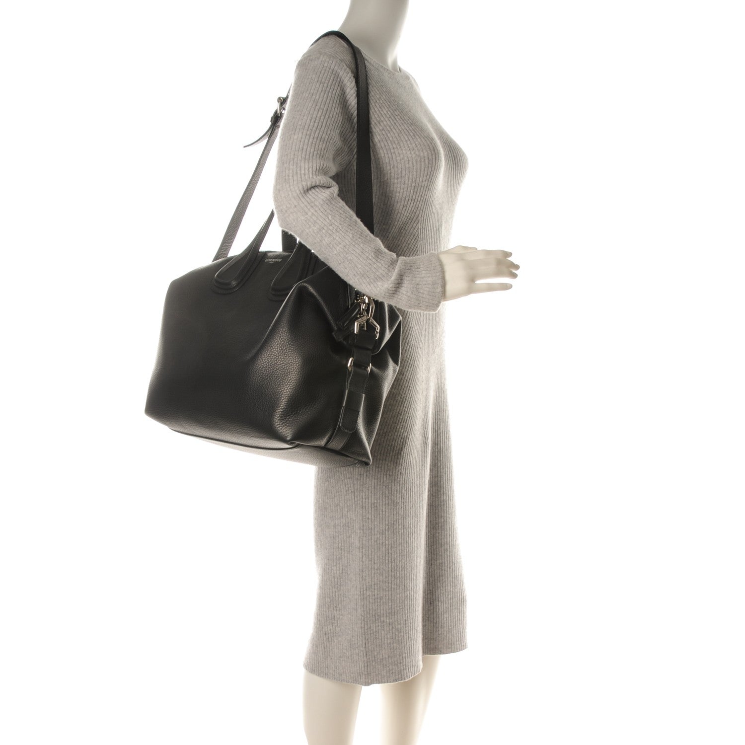 Givenchy Waxy Grained Calfskin Medium Nightingale Black 2 of 8