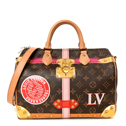 Louis Vuitton Monogram Summer Trunks Speedy Bandouliere 30 1 of 15