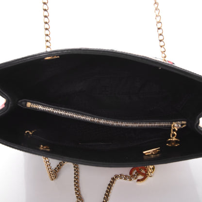 Chanel Needlepoint Precious Symbols Shoulder Bag Black 8 of 9