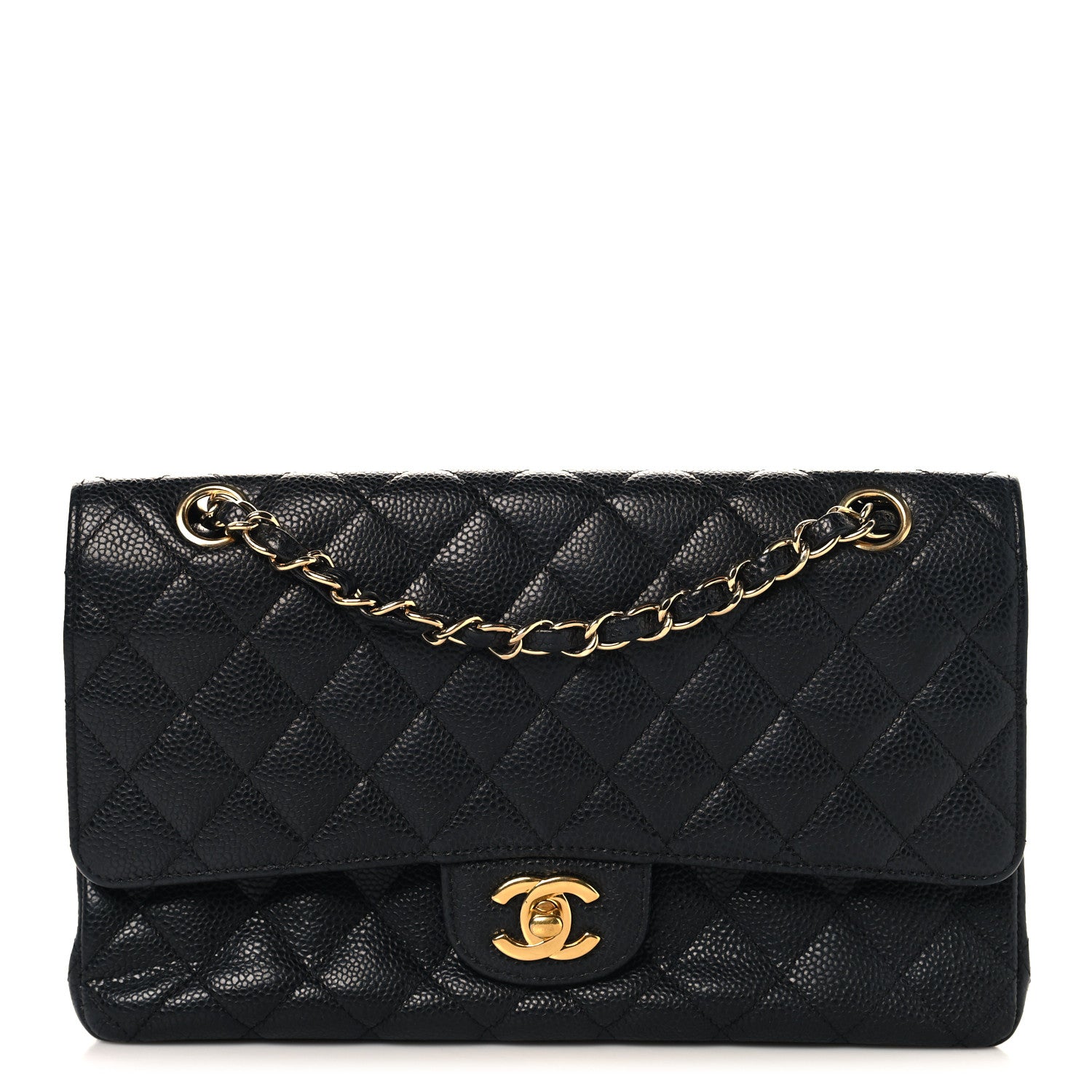 Chanel Caviar Quilted Medium Double Flap Black 1 of 10