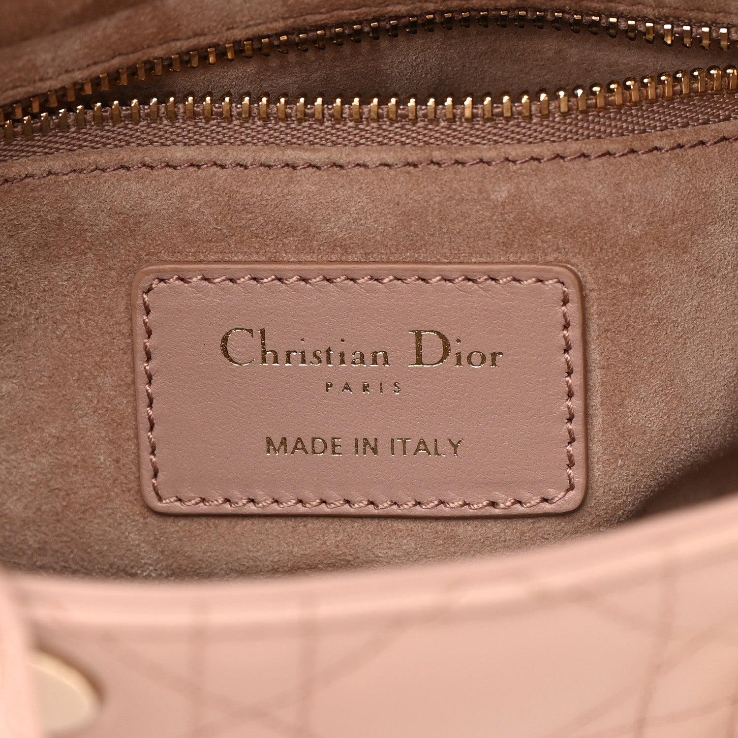 Christian Dior Lambskin Cannage Mini Lady Dior Blush 6 of 10