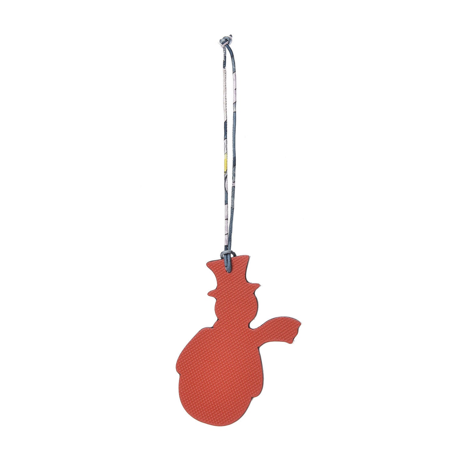 Grain d'H Togo Petit H Snowman Bag Charm Sanguine Bordeaux