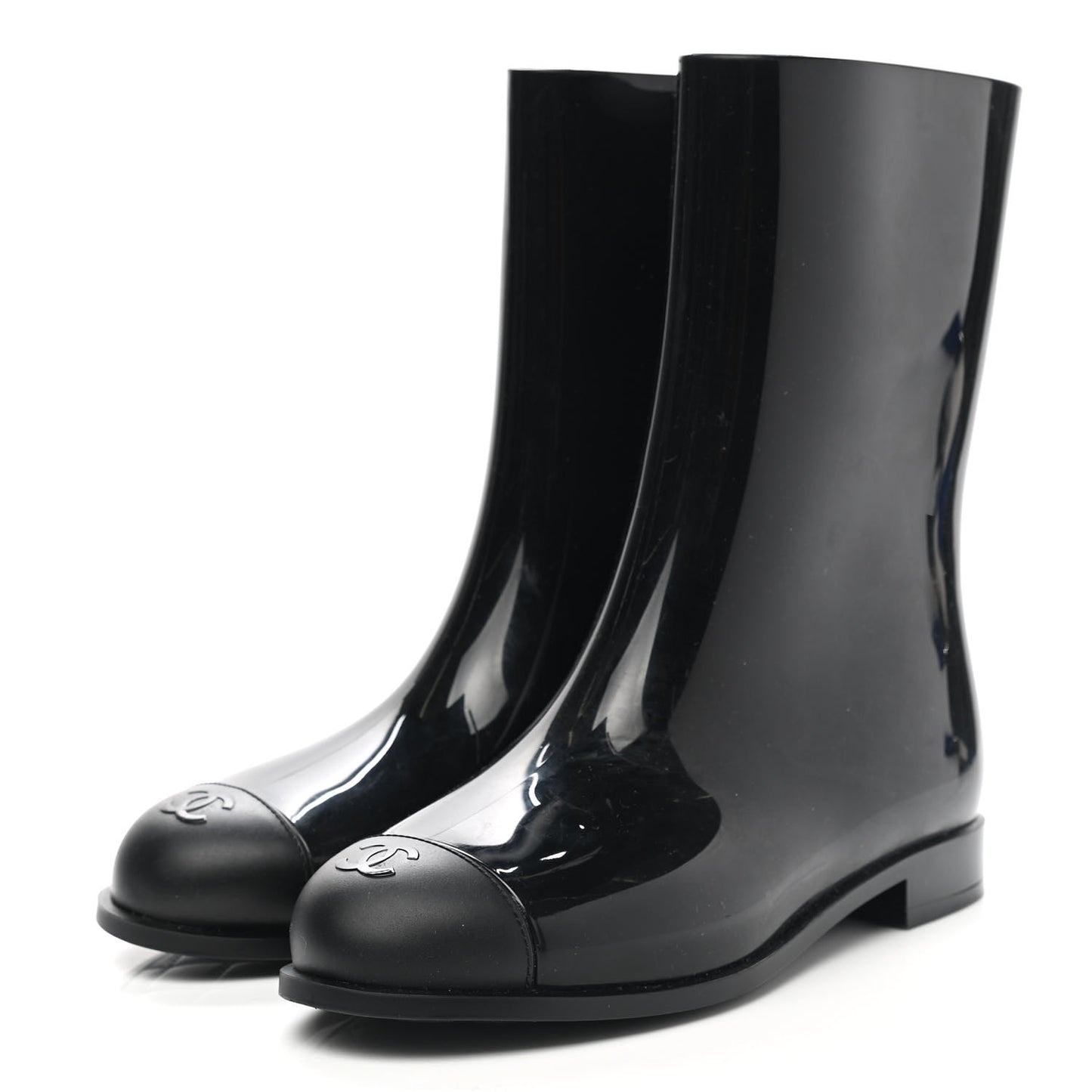 Rubber Rain Boots 38 Black