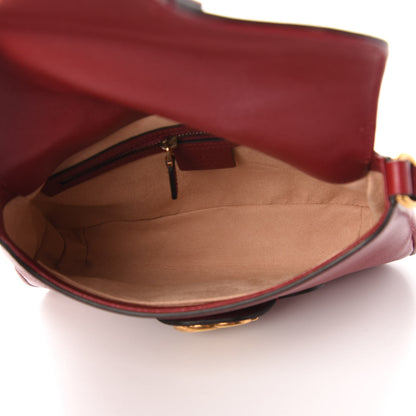 Gucci New Sakai Calfskin Lux Small Dahlia Messenger Shoulder Bag New Cherry Red 5 of 10
