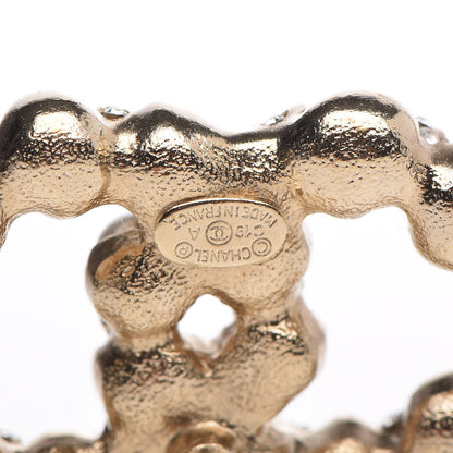 Chanel Pearl Crystal CC Earrings Gold 5 of 6