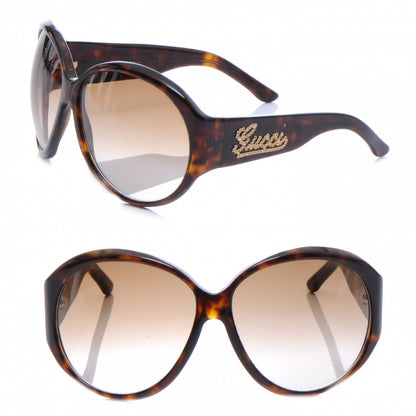 Gucci Tortoise Strass Crystal Sunglasses 2927S 1 of 5