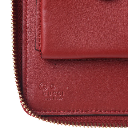 Gucci Microguccissima Zip Around Top Handle Travel Wallet Red 7 of 12