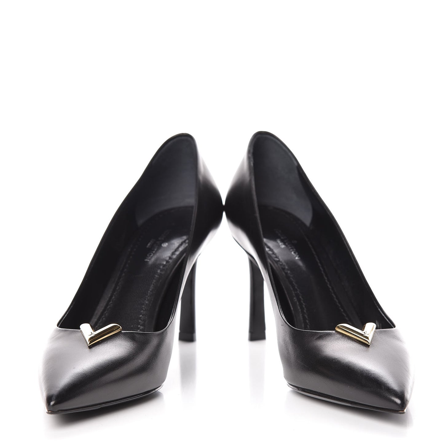 Calfskin Heartbreaker Pumps 36 Black