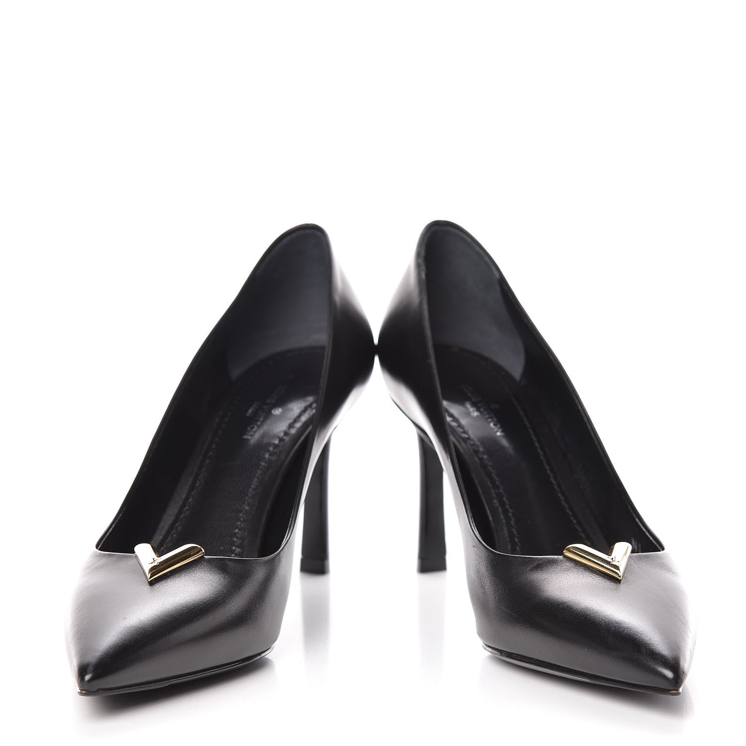Louis Vuitton Calfskin Heartbreaker Pumps 36 Black 5 of 13