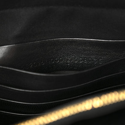 Balenciaga Calfskin Logo Matelasse Chain Strap Blanket Reporter XS Black 8 of 12