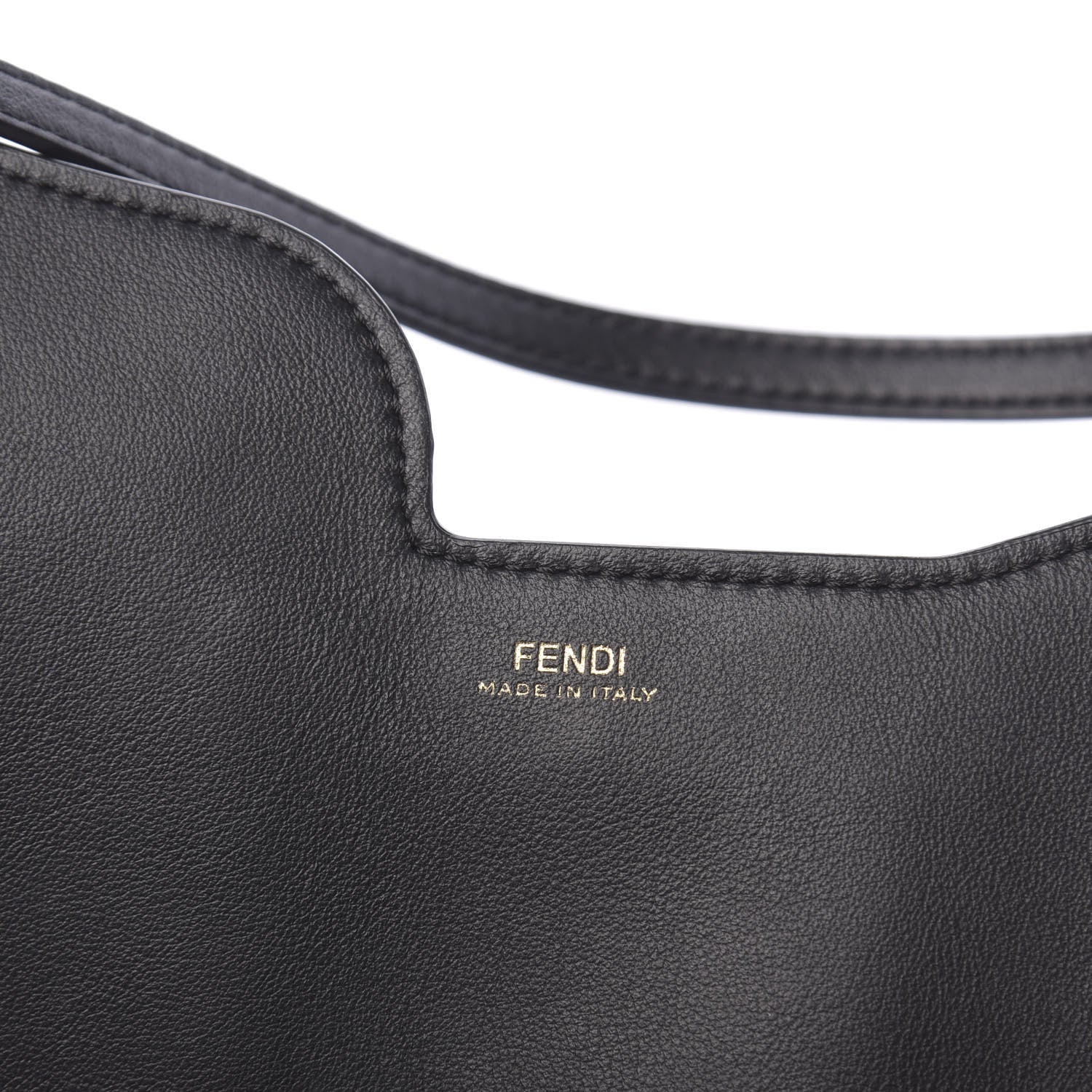 Fendi Vitello Grace 3 Pocket Mini Crossbody Bag Matte Black 7 of 12