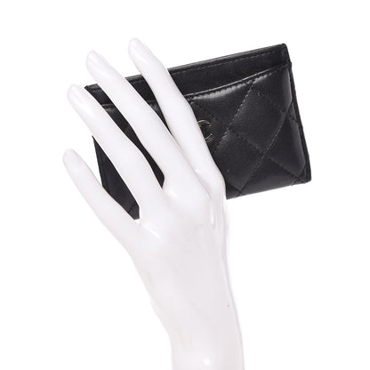 Chanel Lambskin Quilted Card Holder Black 2 of 9