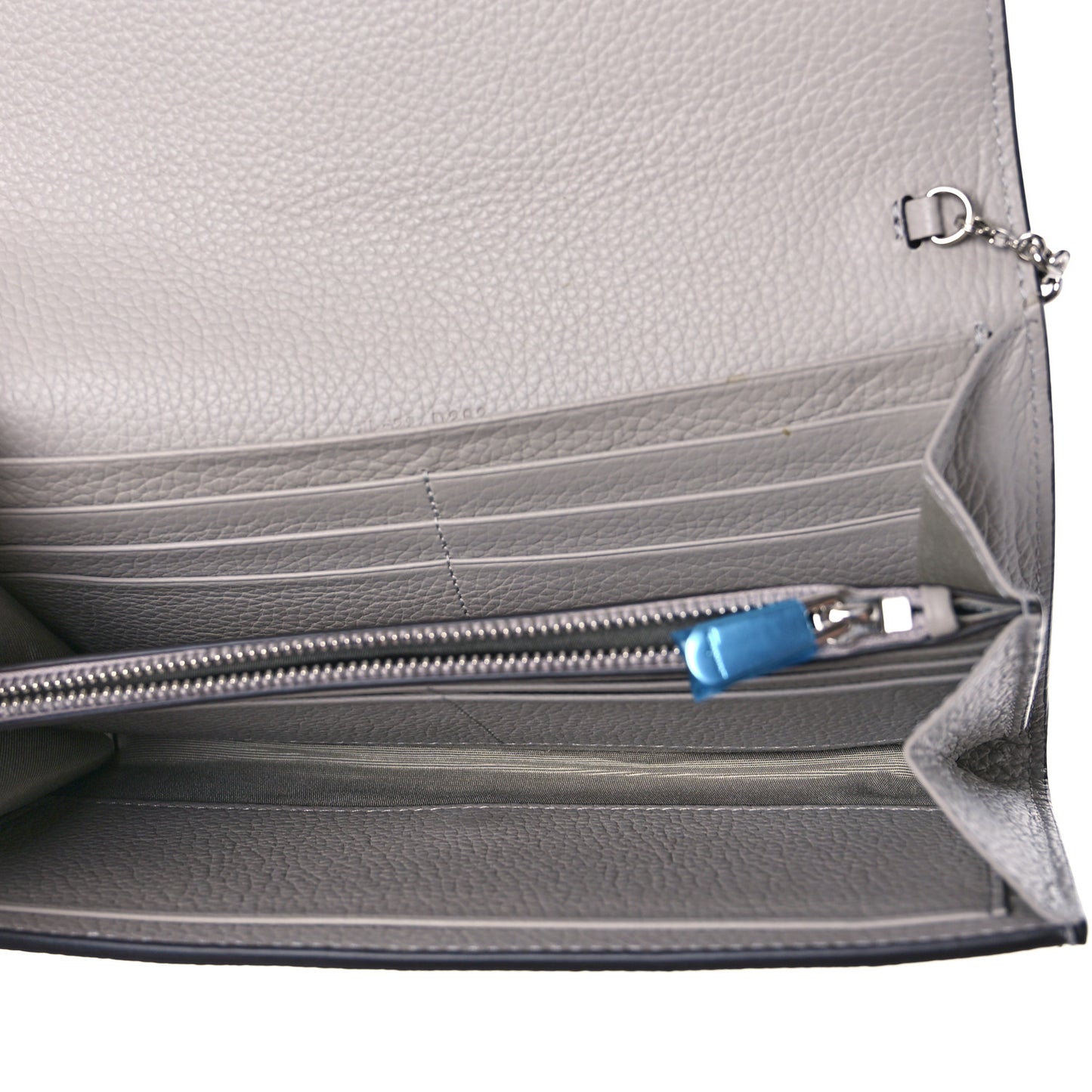 Calfskin City Wallet On Chain Rhinoceros