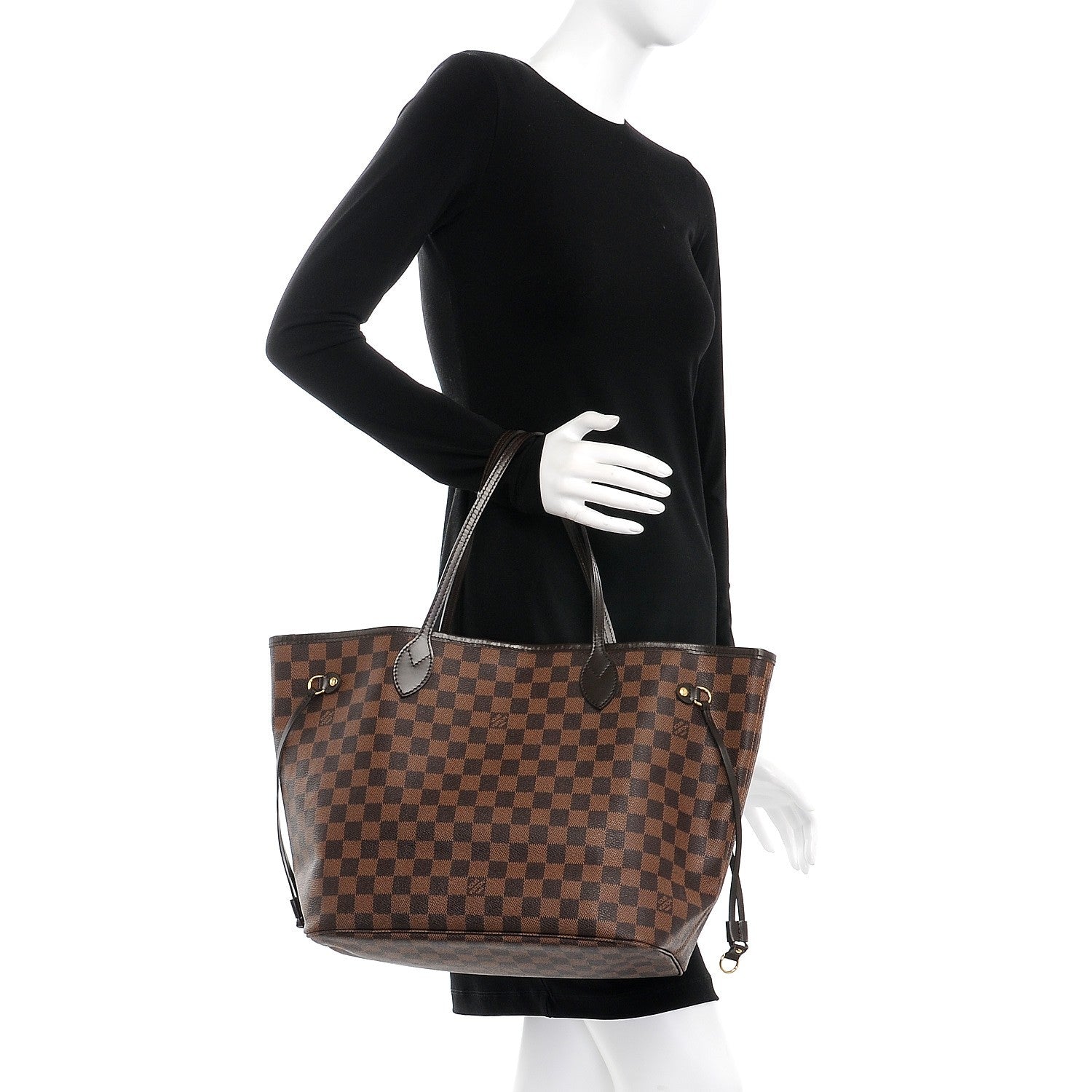 Louis Vuitton Damier Ebene Neverfull MM 2 of 12
