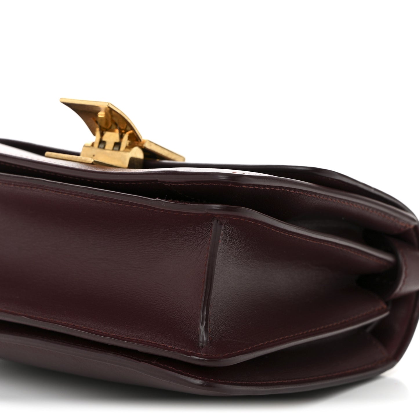 Box Calfskin Small Classic Box Flap Bag Burgundy
