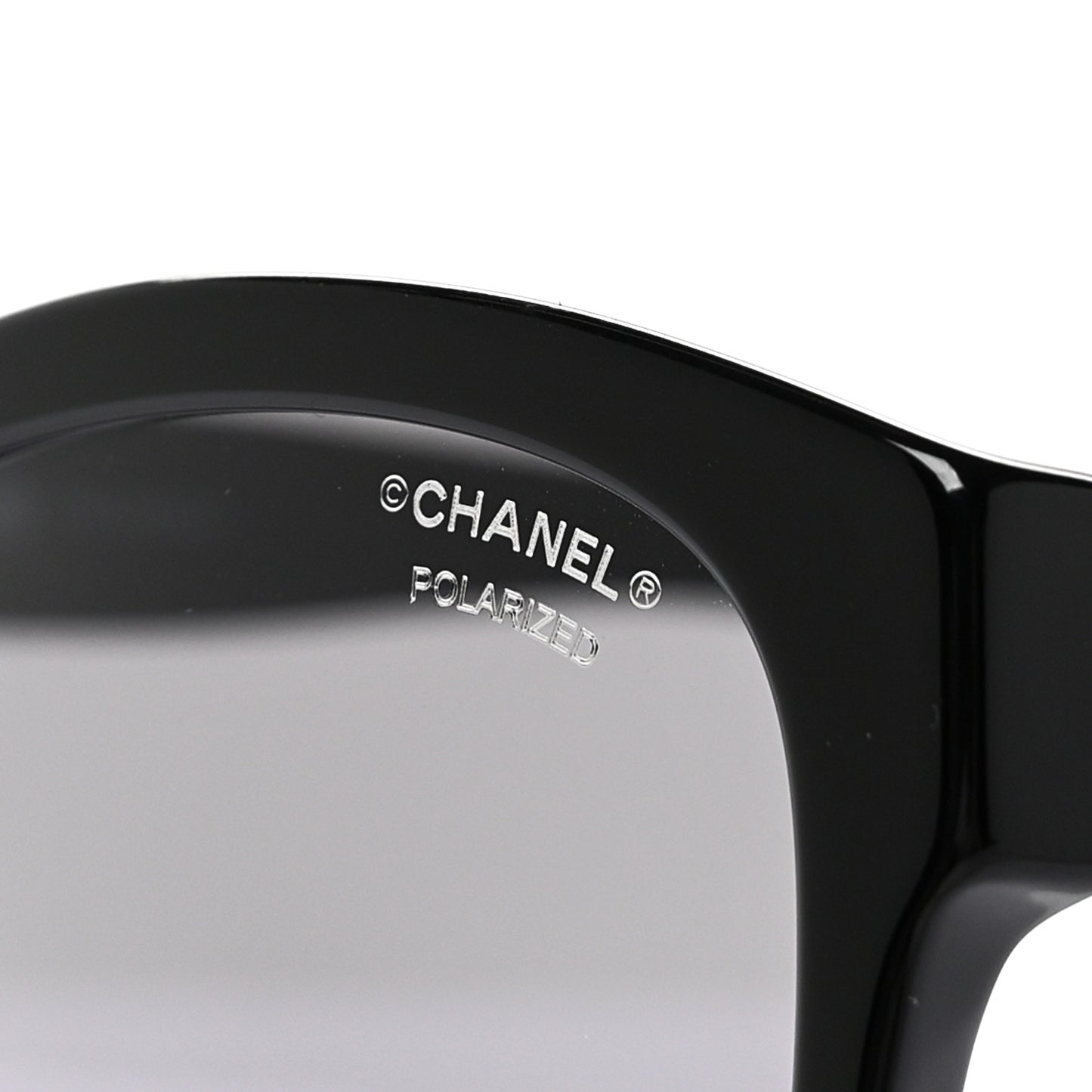 Acetate Pantos Logo Polarized Sunglasses 5458 Black