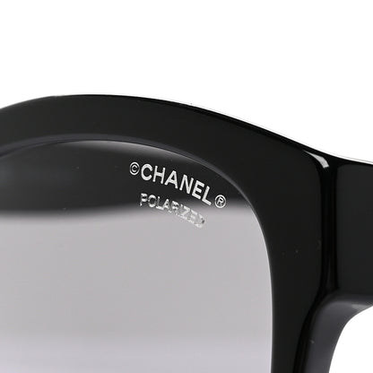 Chanel Acetate Pantos Logo Polarized Sunglasses 5458 Black 7 of 8