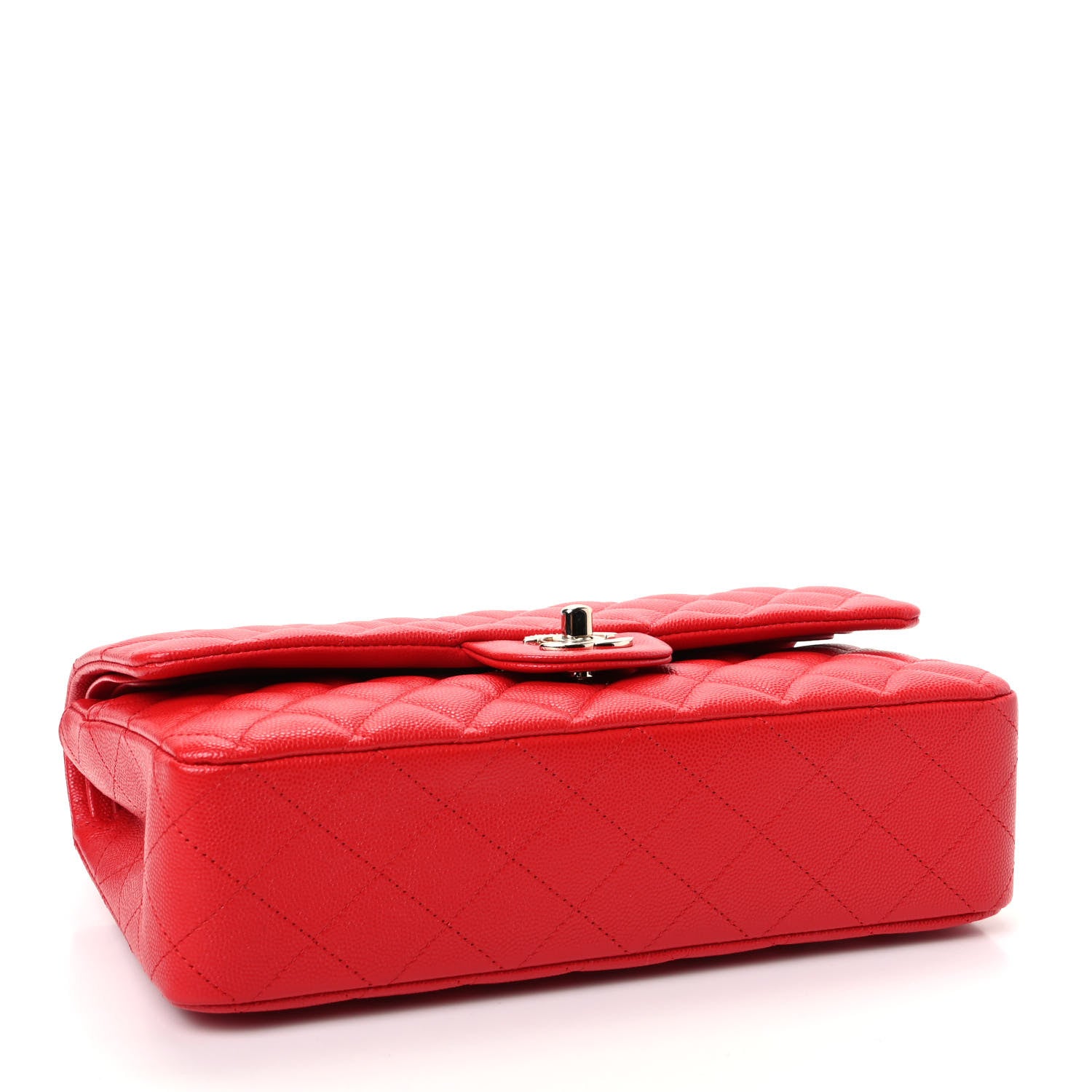 Chanel Caviar Quilted Medium Double Flap Red 4 of 10