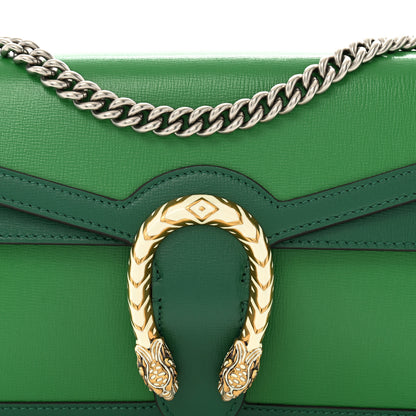 Gucci Azalea Calfskin Enamel Small Dionysus Shoulder Bag New Shamarock Emerald Off White 9 of 13