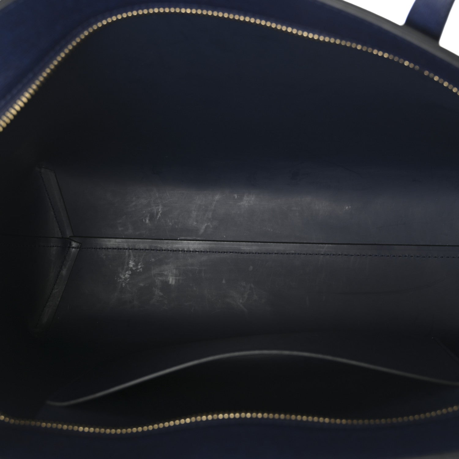 Mansur Gavriel Saffiano Small Zip Tote Navy 5 of 9